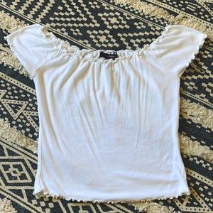 Forever 21 off the shoulder crop